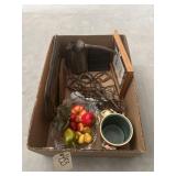 Box of Faux Fruit - Extension Cord - Pic Frames