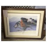 Framed Pic - Gray Wolf By Enoch Haney 1993