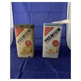 3 - Metal Cracker Containers & Band-Aid Box