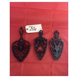 3 - Cast Iron Trivets