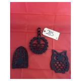 3 - Cast Iron Trivets