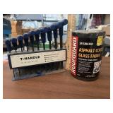 Asphalt Coated Glass Fabric & T Handle Hex Set