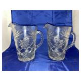 2 Glass Pitchers