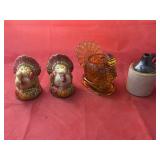 4 Pcs - Salt/Peppers - Mini Stoneware Jug