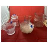 Small Glass Bowls - Candle Holder - Small Pitcher