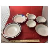 6 Pcs - Bowls & Plates