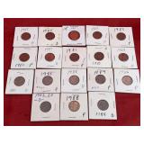 18) Lincoln Pennies