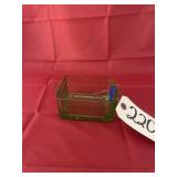 Green Glass Refrigerator Dish - no lid
