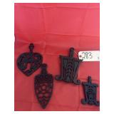 4 - Cast Iron Trivets