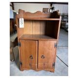 Wooden Cabinet w/Doors & Shelf 23"L x 12"W