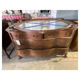 4-Drawer Wooden Dresser 53"L x 23"W x 32"H