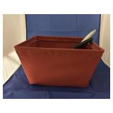 Fabric Bin w/Assorted Kitchen Utensils