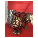 3 - Stained Glass Style Vases