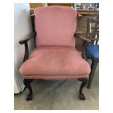 Velvet Upholstered Side Chair