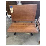 Vintage Wooden School Desk