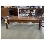 Wooden Coffee Table 52"L x 20"W x 15"H