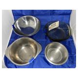 4 Pcs - Mexico Bakeware & Metal Mixing Bowls