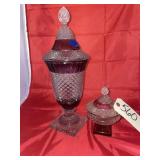 2 - Candy Dishes w/Lids