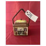 Kitchen Jar w/Lid & Handle