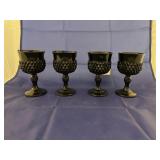 4 - Black Stemware