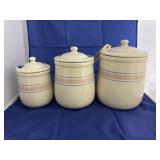 3 - Canisters w/Lids