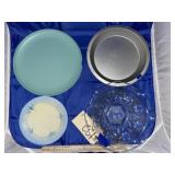 4 Pcs - Plate - Pie Pan - Glass Bowl & Plate