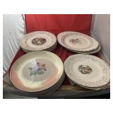 Pile of Dinnerware Plates & Serving Platter