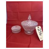 2 - Candy Dishes w/lids