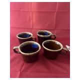4 Pcs - Hull Pottery Mugs