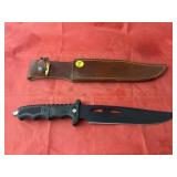 Muela Long Fixed Blade Knife w/Sheath