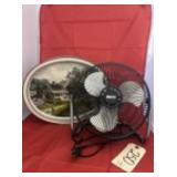 2 Pcs - Massey Fan & Decorative Tin