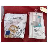 2 Pc - Shower Liner & Shower Curtain