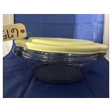 Princess House Glass Dish w/Lid