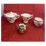 4 Pcs - Creamer - Sugar - Teacup - Vase