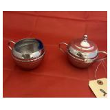 2 - Silver Toned Creamer/Sugar