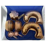 7 Pcs - Copper Jello Molds & Measuring Cups