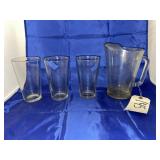 4 Pcs - Pitcher & Drinking Glasses