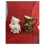 Decorative Pitcher & Owl Dï¿½cor