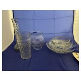 7 Pc - Glass Vases - Cup - Bowl