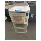 3-Drawer Plastic Organizer w/Embroidery Floss