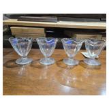 4 - Glass Dessert Cups