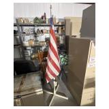 American Flag on Stand