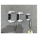 3 Pcs - Outside Micrometers