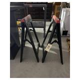 2 - Plastic Folding Saw Horses