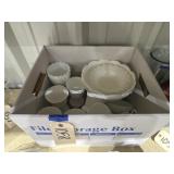 Milk Glass Cups - Pedestal Dish & More