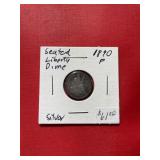 1890 Seated Liberty Dime