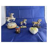 Box w/Carousel Horses & Trinket Box