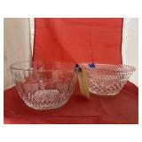 2 Glass Bowls- chip