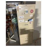 4-Drawer Filing Cabinet 18"L x 26-1/2"W x 52"H