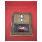 Antique Solid Brass Metal Mailbox Door